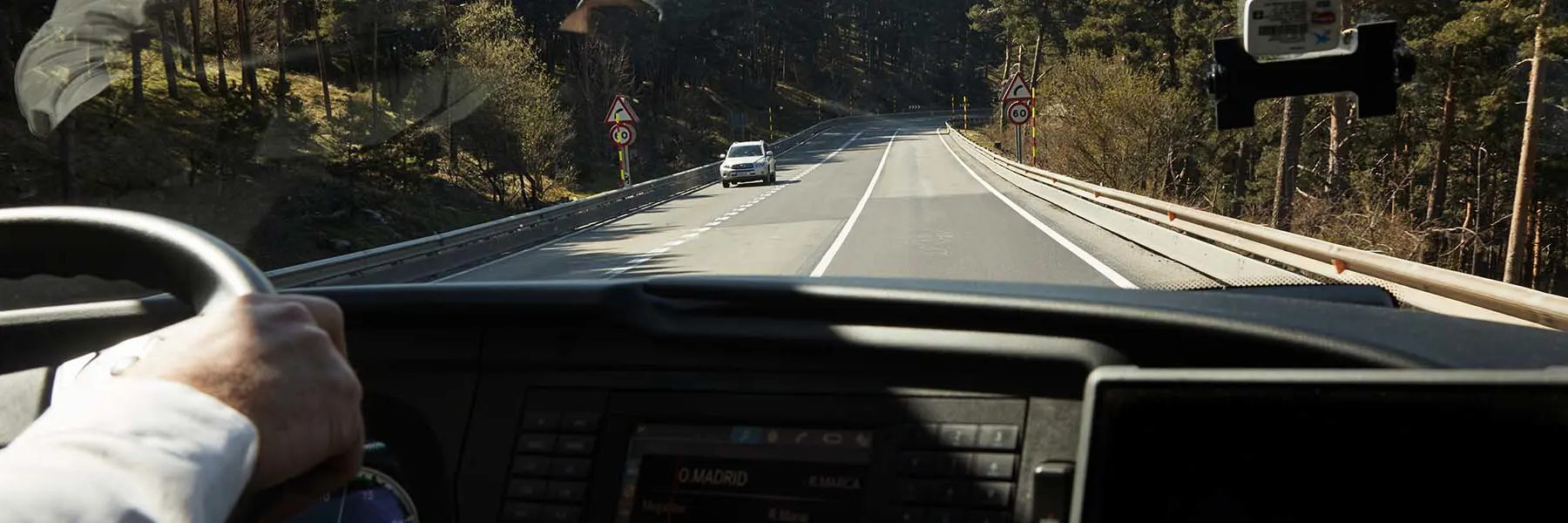 Driver View Of A Bus